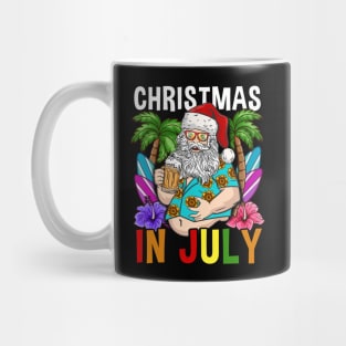 Christmas In July Hawaiian products For Family Summer Vacation print Mug